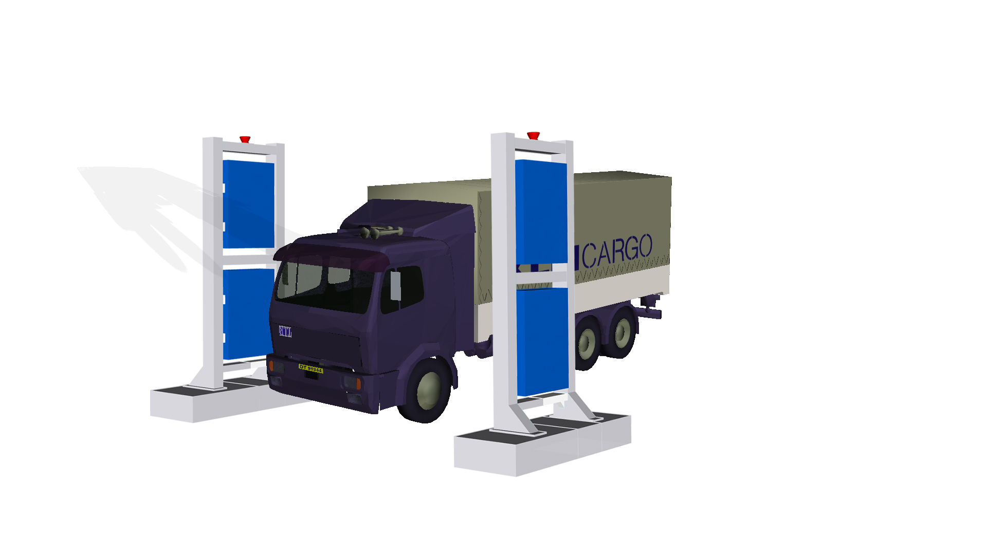 通道式車輛輻射監(jiān)測系統(tǒng)